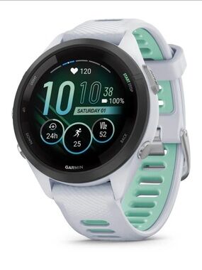 Garmin Forerunner 265S Smartwatch - Mint Green/White